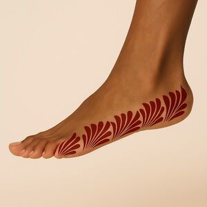Decorative henna Foot Tattoo Sticker